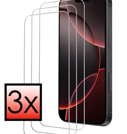 NoXx NoXx iPhone 16 Pro Screenprotector Glas Met Dichte Notch - 3 PACK