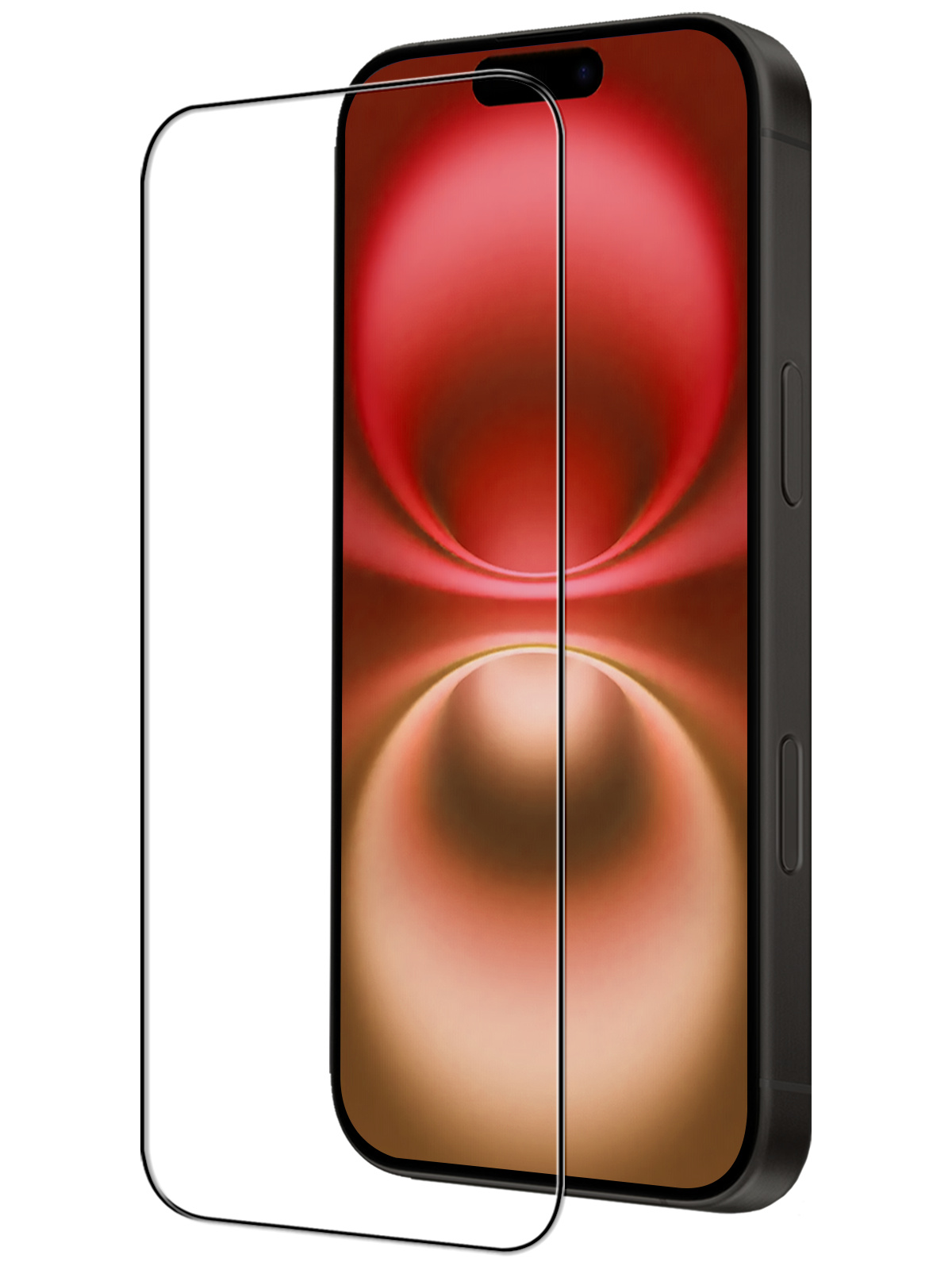 NoXx Screenprotector Geschikt voor iPhone 16 Screenprotector Tempered Glass Gehard Glas Full Cover