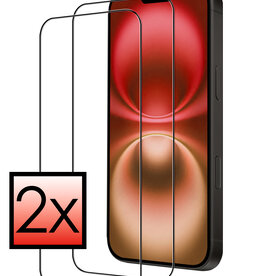 NoXx NoXx iPhone 16 Plus Screenprotector Glas Full Cover 2D - 2 PACK