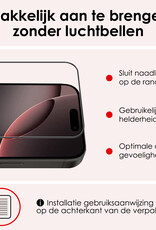 NoXx Screenprotector Geschikt voor iPhone 16 Pro Screenprotector Tempered Glass Gehard Glas Full Cover - 3x