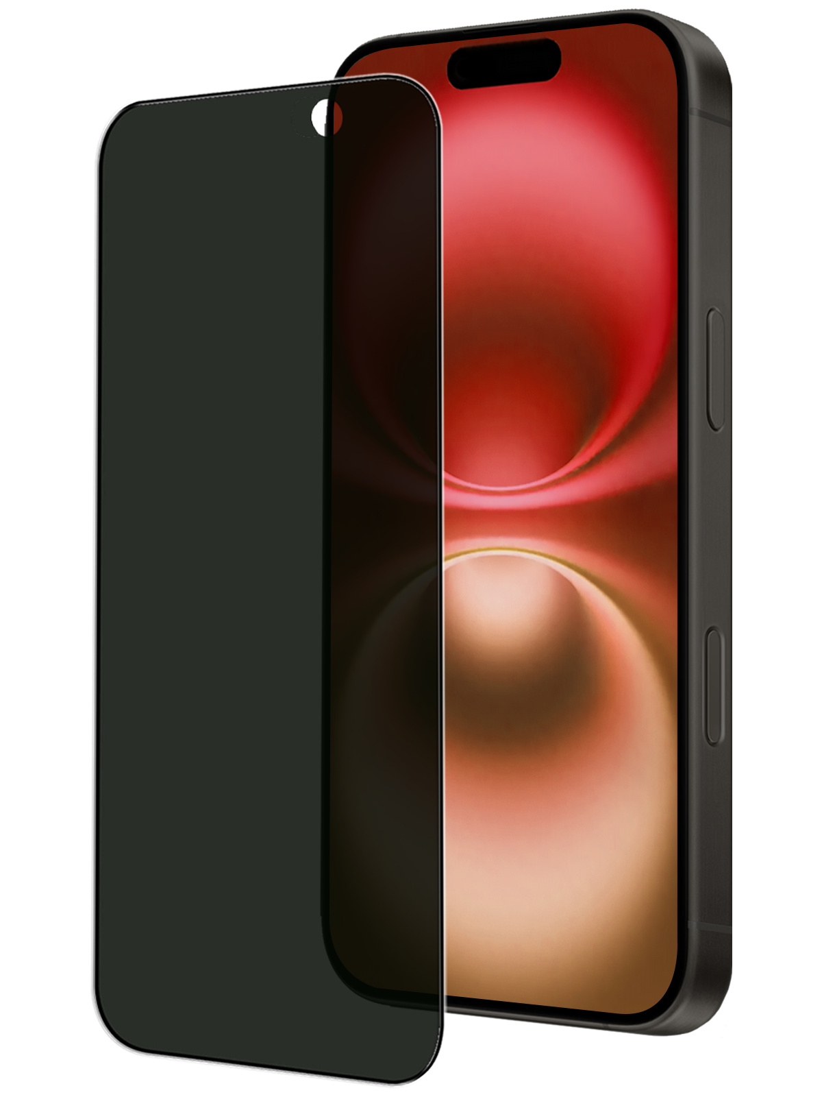 NoXx Screenprotector Geschikt voor iPhone 16 Screenprotector Privacy Tempered Glass Gehard Glas Display Cover