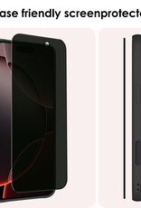 NoXx Screenprotector Geschikt voor iPhone 16 Pro Max Screenprotector Privacy Tempered Glass Gehard Glas Display Cover