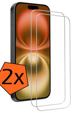 Nomfy Screenprotector - Geschikt voor iPhone 16 Plus Screenprotector Bescherm Glas - Screenprotector Geschikt voor iPhone 16 Plus Screen Protector Tempered Glass Volledig - 2 PACK