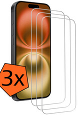 Nomfy Screenprotector - Geschikt voor iPhone 16 Plus Screenprotector Bescherm Glas - Screenprotector Geschikt voor iPhone 16 Plus Screen Protector Tempered Glass Volledig - 3 PACK