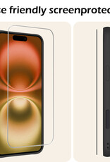 Nomfy Screenprotector - Geschikt voor iPhone 16 Plus Screenprotector Bescherm Glas - Screenprotector Geschikt voor iPhone 16 Plus Screen Protector Tempered Glass Volledig - 3 PACK