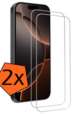 Nomfy Screenprotector - Geschikt voor iPhone 16 Pro Screenprotector Bescherm Glas - Screenprotector Geschikt voor iPhone 16 Pro Screen Protector Tempered Glass Volledig - 2 PACK
