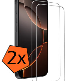 Nomfy Nomfy iPhone 16 Pro Max Screenprotector Glas Met Dichte Notch - 2 PACK