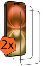 Nomfy Screenprotector - Geschikt voor iPhone 16 Plus Screenprotector Bescherm Glas - Screenprotector Geschikt voor iPhone 16 Plus Screen Protector Tempered Glass Full Screen Full Cover - 2 PACK