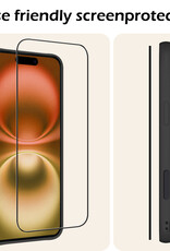 Nomfy Screenprotector - Geschikt voor iPhone 16 Plus Screenprotector Bescherm Glas - Screenprotector Geschikt voor iPhone 16 Plus Screen Protector Tempered Glass Full Screen Full Cover - 2 PACK