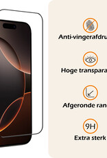 Nomfy Screenprotector - Geschikt voor iPhone 16 Pro Screenprotector Bescherm Glas - Screenprotector Geschikt voor iPhone 16 Pro Screen Protector Tempered Glass Full Screen Full Cover