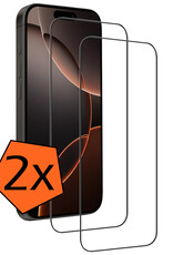 Nomfy Screenprotector - Geschikt voor iPhone 16 Pro Screenprotector Bescherm Glas - Screenprotector Geschikt voor iPhone 16 Pro Screen Protector Tempered Glass Full Screen Full Cover - 2 PACK