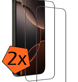 Nomfy Nomfy iPhone 16 Pro Screenprotector Glas Full Cover 2D - 2 PACK