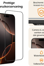 Nomfy Screenprotector - Geschikt voor iPhone 16 Pro Screenprotector Bescherm Glas - Screenprotector Geschikt voor iPhone 16 Pro Screen Protector Tempered Glass Full Screen Full Cover - 3 PACK