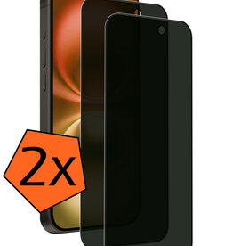 Nomfy Nomfy iPhone 16 Screenprotector Glas Privacy - 2 PACK