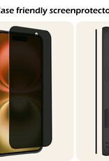 Nomfy Screenprotector - Geschikt voor iPhone 16 Plus Screenprotector Privacy Bescherm Glas - Screenprotector Geschikt voor iPhone 16 Plus Privacy Screenprotector Tempered Glass