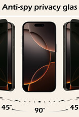 Nomfy Screenprotector - Geschikt voor iPhone 16 Pro Screenprotector Privacy Bescherm Glas - Screenprotector Geschikt voor iPhone 16 Pro Privacy Screenprotector Tempered Glass - 2 PACK