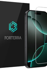 Forterra Screenprotector Geschikt voor iPhone 16 Pro Screenprotector Met Dichte Notch Gehard Glas Full Cover - Screen Protector Geschikt voor iPhone 16 Pro Screenprotector Tempered Glass