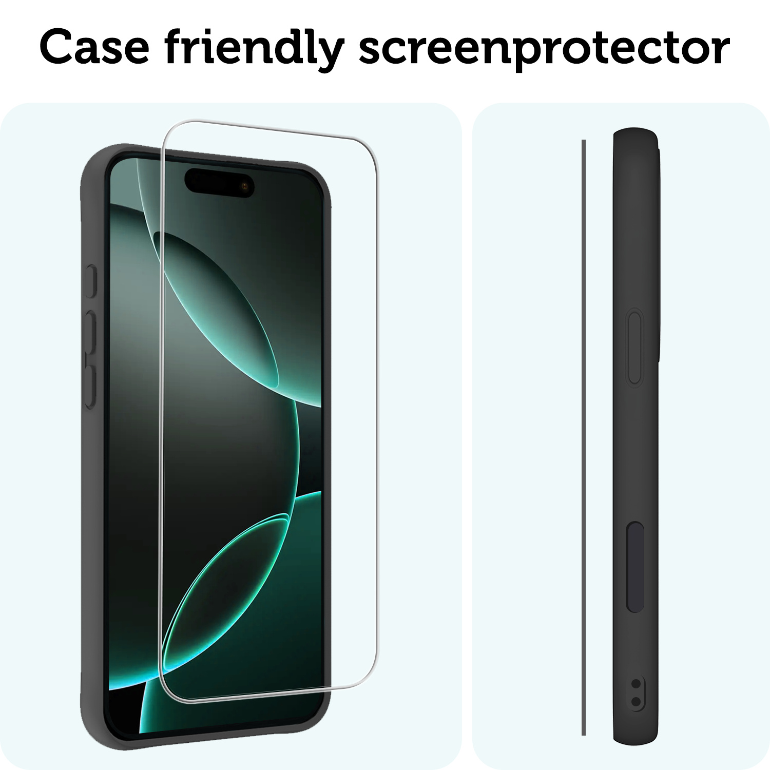 Forterra Screenprotector Geschikt voor iPhone 16 Pro Max Screenprotector Met Dichte Notch Gehard Glas Full Cover - Screen Protector Geschikt voor iPhone 16 Pro Max Screenprotector Tempered Glass - 2 PACK