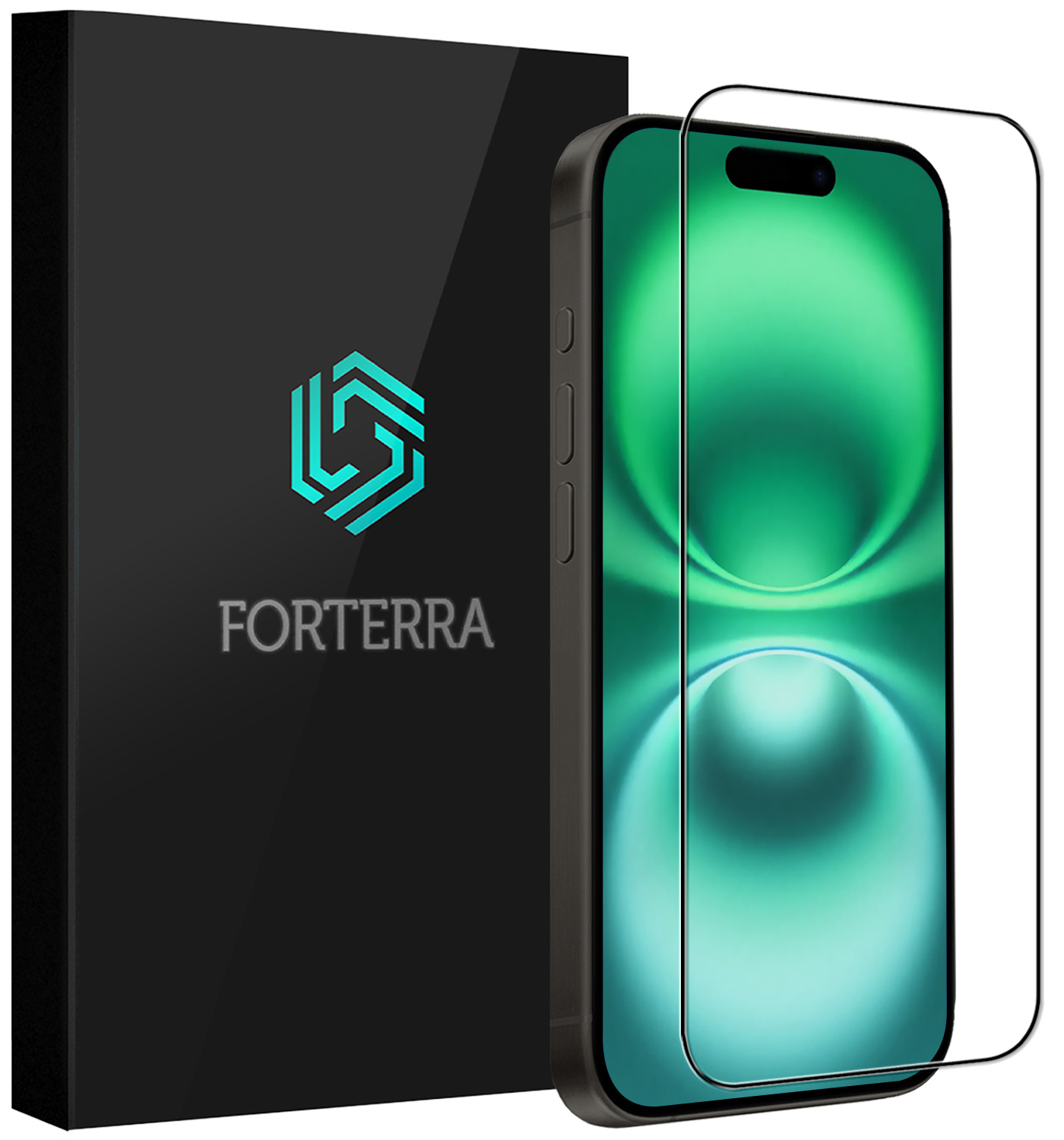Forterra Screenprotector Geschikt voor iPhone 16 Screenprotector Glas Gehard Screen Full Cover - Screen Protector Geschikt voor iPhone 16 Screenprotector Tempered Glass