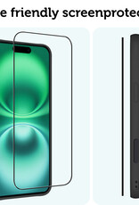 Forterra Screenprotector Geschikt voor iPhone 16 Plus Screenprotector Glas Gehard Screen Full Cover - Screen Protector Geschikt voor iPhone 16 Plus Screenprotector Tempered Glass - 2 PACK