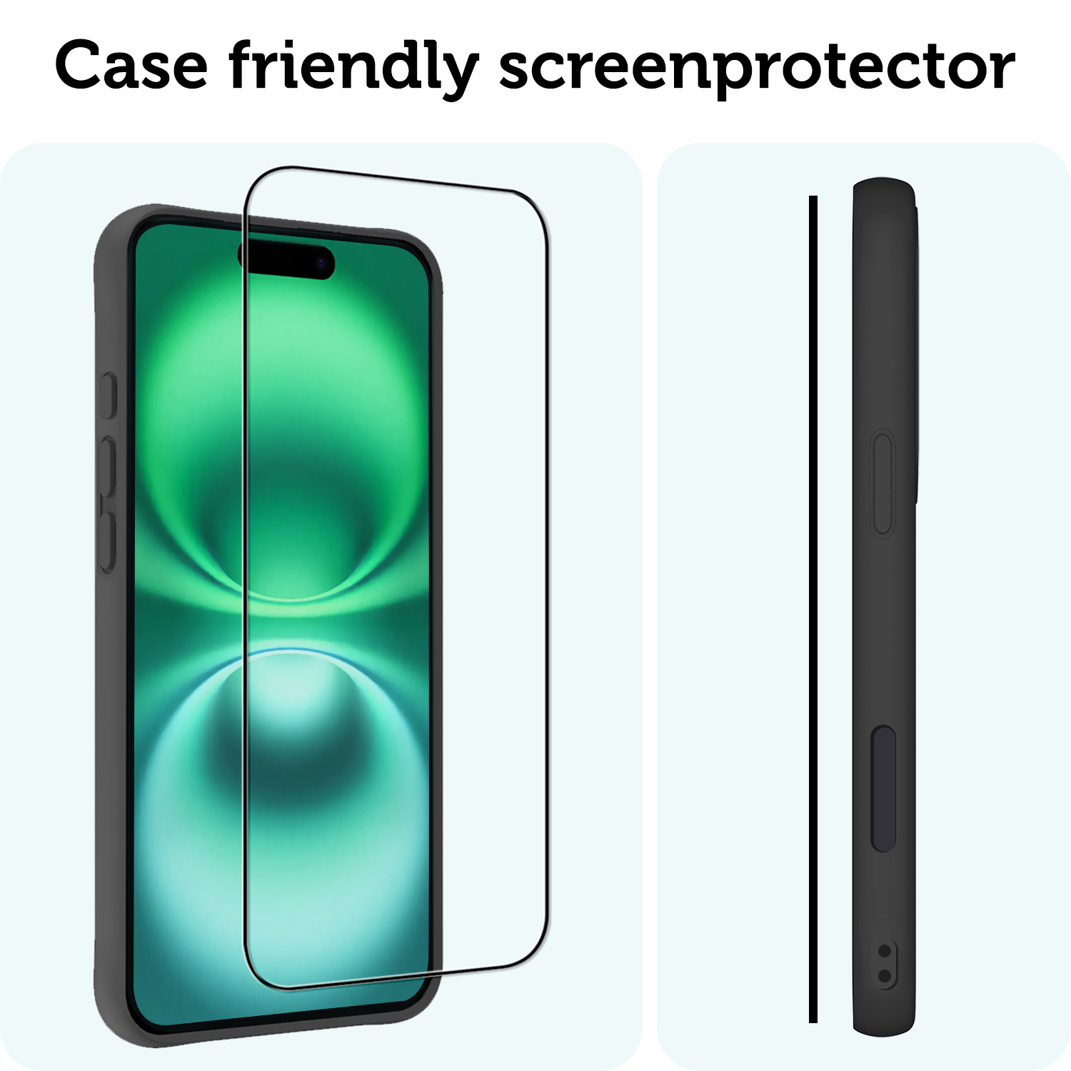 Forterra Screenprotector Geschikt voor iPhone 16 Plus Screenprotector Glas Gehard Screen Full Cover - Screen Protector Geschikt voor iPhone 16 Plus Screenprotector Tempered Glass - 2 PACK
