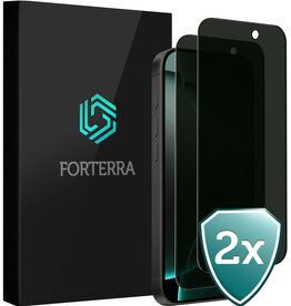 Forterra Forterra iPhone 16 Pro Screenprotector Glas Privacy - 2 PACK