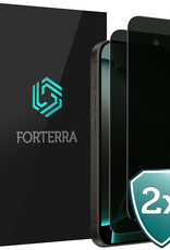 Forterra Screenprotector Geschikt voor iPhone 16 Pro Max Privacy Screenprotector Glas Gehard Full Cover - Screen Protector Geschikt voor iPhone 16 Pro Max Screenprotector Privacy Anti-Spy - 2 PACK