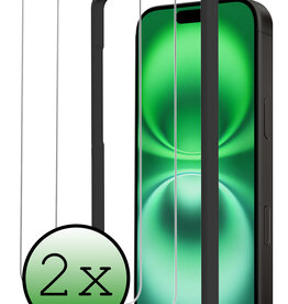 BASEY. BASEY. iPhone 16 Screenprotector Met Installieframe - 2 PACK