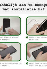 BASEY. Screenprotector Geschikt voor iPhone 16 Plus Screenprotector Met Frame Tempered Glass - Screenprotector Geschikt voor iPhone 16 Plus Beschermglas Met Installatie Frame Screen Protector Glas - 2 Stuks