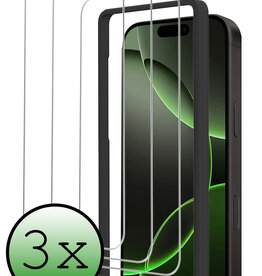 BASEY. BASEY. iPhone 16 Pro Screenprotector Met Installieframe - 3 PACK