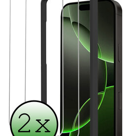 BASEY. BASEY. iPhone 16 Pro Max Screenprotector Met Installieframe - 2 PACK