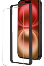 NoXx Screenprotector Geschikt voor iPhone 16 Screenprotector Met Montage Frame Tempered Glass Gehard Glas Beschermglas Met Installatie Kit