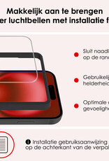NoXx Screenprotector Geschikt voor iPhone 16 Screenprotector Met Montage Frame Tempered Glass Gehard Glas Beschermglas Met Installatie Kit