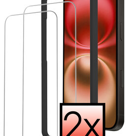 NoXx NoXx iPhone 16 Screenprotector Met Installieframe - 2 PACK