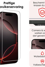 NoXx Screenprotector Geschikt voor iPhone 16 Pro Max Screenprotector Met Montage Frame Tempered Glass Gehard Glas Beschermglas Met Installatie Kit - 2x