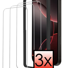 NoXx NoXx iPhone 16 Pro Max Screenprotector Met Installieframe - 3 PACK