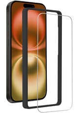 Nomfy Screenprotector - Geschikt voor iPhone 16 Screenprotector Met Frame Bescherm Glas Tempered Glass - Screenprotector Geschikt voor iPhone 16 Screen Protector Met Installatie Tool