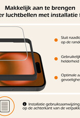 Nomfy Screenprotector - Geschikt voor iPhone 16 Plus Screenprotector Met Frame Bescherm Glas Tempered Glass - Screenprotector Geschikt voor iPhone 16 Plus Screen Protector Met Installatie Tool
