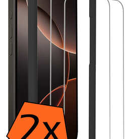 Nomfy Nomfy iPhone 16 Pro Screenprotector Met Installieframe - 2 PACK