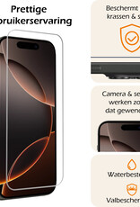 Nomfy Screenprotector - Geschikt voor iPhone 16 Pro Screenprotector Met Frame Bescherm Glas Tempered Glass - Screenprotector Geschikt voor iPhone 16 Pro Screen Protector Met Installatie Tool - 3 PACK