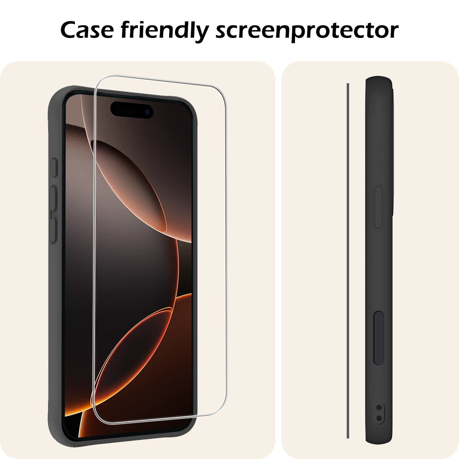 Nomfy Screenprotector - Geschikt voor iPhone 16 Pro Max Screenprotector Met Frame Bescherm Glas Tempered Glass - Screenprotector Geschikt voor iPhone 16 Pro Max Screen Protector Met Installatie Tool