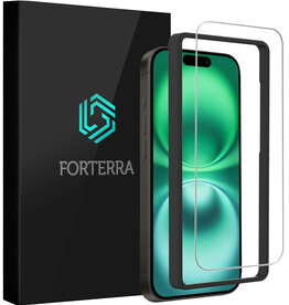 Forterra Forterra iPhone 16 Plus Screenprotector Met Installieframe
