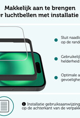 Forterra Screenprotector Geschikt voor iPhone 16 Plus Screenprotector Met Montage Frame Glas Gehard Screen Cover - Screen Protector Geschikt voor iPhone 16 Plus Screenprotector Met Frame Tempered Glass -2 PACK