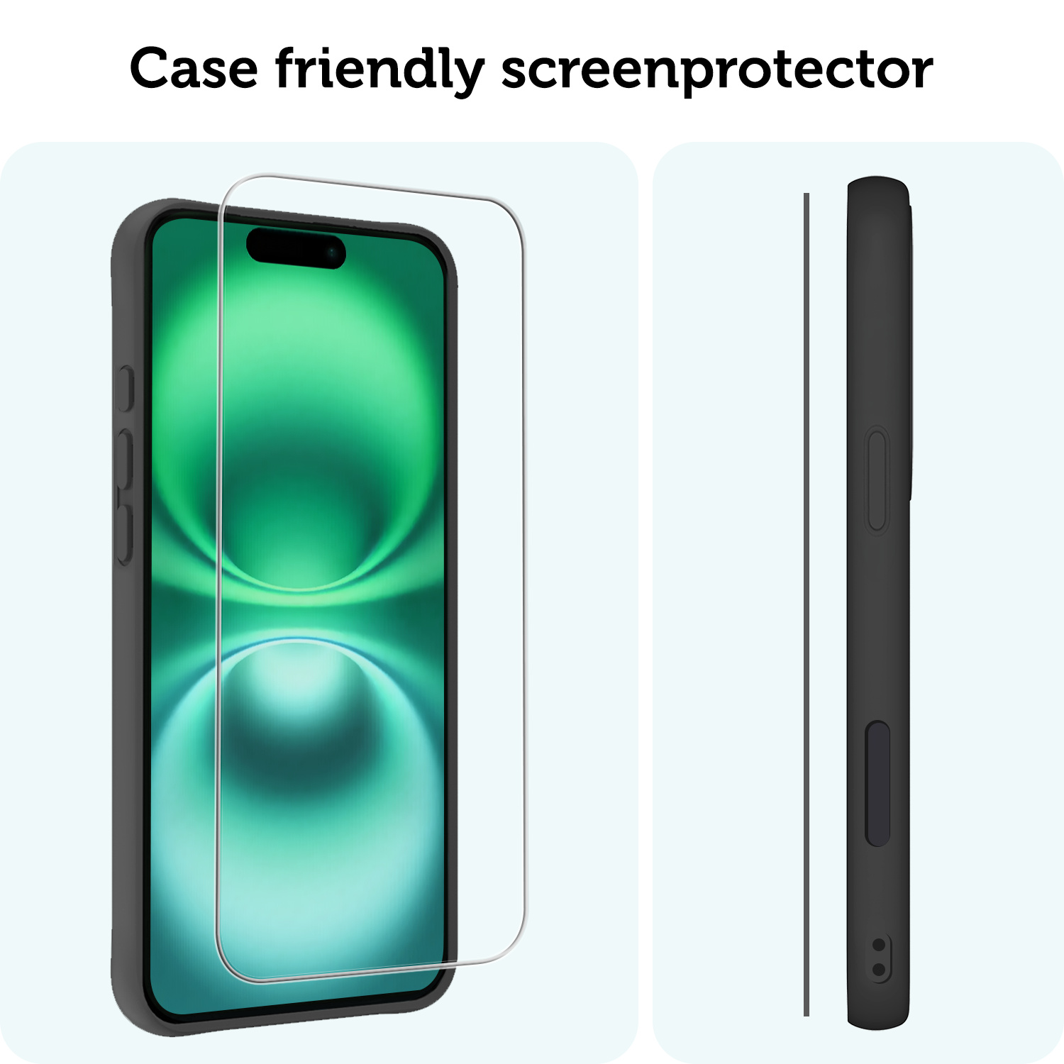 Forterra Screenprotector Geschikt voor iPhone 16 Plus Screenprotector Met Montage Frame Glas Gehard Screen Cover - Screen Protector Geschikt voor iPhone 16 Plus Screenprotector Met Frame Tempered Glass -3 PACK