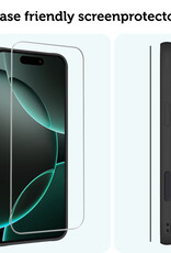 Forterra Screenprotector Geschikt voor iPhone 16 Pro Max Screenprotector Met Montage Frame Glas Gehard Screen Cover - Screen Protector Geschikt voor iPhone 16 Pro Max Screenprotector Met Frame Tempered Glass -2 PACK