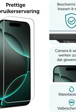 Forterra Screenprotector Geschikt voor iPhone 16 Pro Max Screenprotector Met Montage Frame Glas Gehard Screen Cover - Screen Protector Geschikt voor iPhone 16 Pro Max Screenprotector Met Frame Tempered Glass -3 PACK