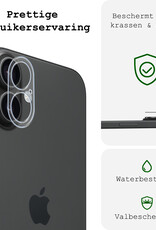 BASEY. Screenprotector Geschikt voor iPhone 16 Plus Camera Screenprotector Tempered Glass Beschermglas Camera - Screenprotector Geschikt voor iPhone 16 Plus Camera Screen Protector - 2 Stuks