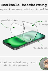 BASEY. Screenprotector Geschikt voor iPhone 16 Plus Screenprotector Met Montage Frame Beschermglas Full Cover - Screenprotector Geschikt voor iPhone 16 Plus Screen Protector Met Installatie Kit Full Cover