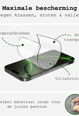 BASEY. Screenprotector Geschikt voor iPhone 16 Pro Screenprotector Met Montage Frame Beschermglas Full Cover - Screenprotector Geschikt voor iPhone 16 Pro Screen Protector Met Installatie Kit Full Cover - 3 Stuks