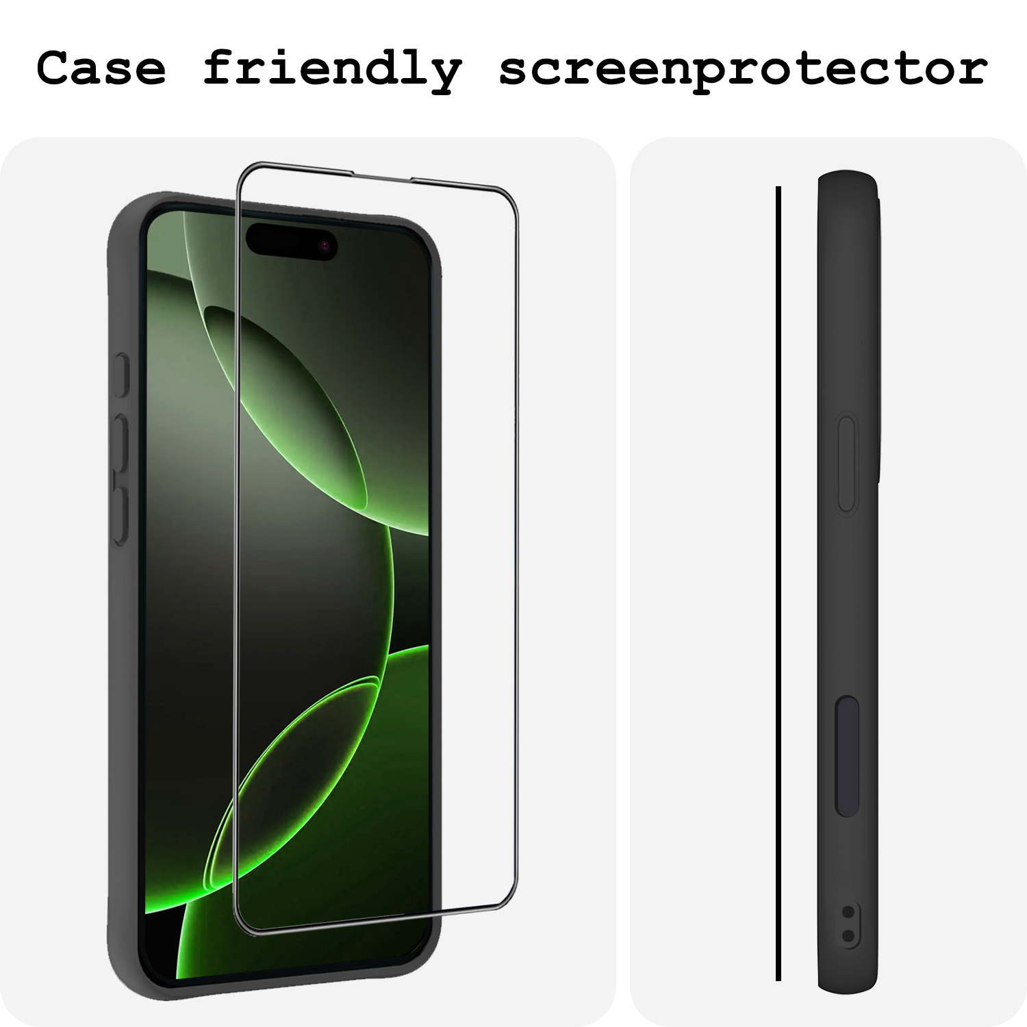 BASEY. Screenprotector Geschikt voor iPhone 16 Pro Screenprotector Met Montage Frame Beschermglas Full Cover - Screenprotector Geschikt voor iPhone 16 Pro Screen Protector Met Installatie Kit Full Cover - 3 Stuks